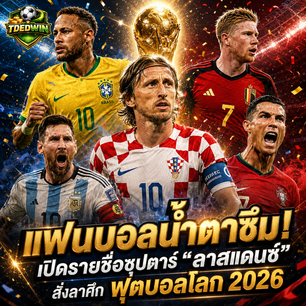 น้ำตาซึม เปิดทำเนียบซุปตาร์ ลาสแดนซ์ ลุยศึก ฟุตบอลโลก 2026 เป็นทัวร์นาเมนต์สั่งลา