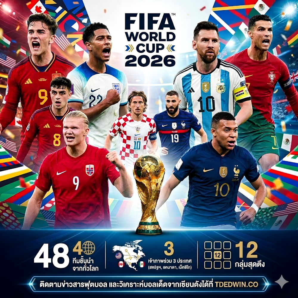 ฟุตบอลโลก 2026 เริ่มวันไหน แต่ละกลุ่มมีใครบ้าง ตารางแข่งฟุตบอลโลก 2026 บอลโลก มีอะไรน่ารู้บ้าง